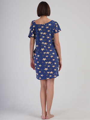 Купить Бавовняна літня сукня з коротким рукавом VIENETTA 4083501335 в Украина в Lingerie.ua - Одяг для дому та відпочинку, Фото 7