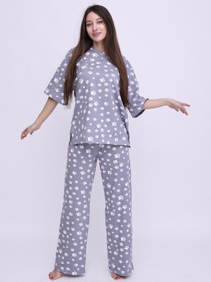 Купить Трикотажный домашний костюм с брюками LINGERIE 170750 в Украина в Lingerie.ua - Одяг для дому та відпочинку, Фото 9