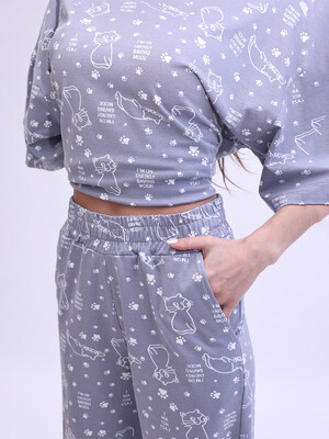 Купить Трикотажный домашний костюм с брюками LINGERIE 170750 в Украина в Lingerie.ua - Одяг для дому та відпочинку, Фото 7