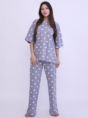 Купить Трикотажный домашний костюм с брюками LINGERIE 170750 в Украина в Lingerie.ua - Одяг для дому та відпочинку, Фото 13