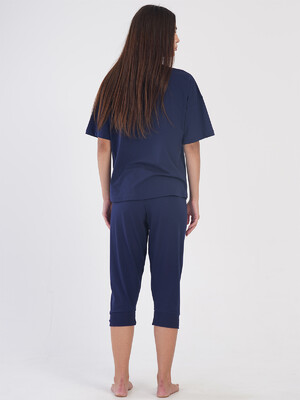 Купить Хлопковый женский костюм из футболки и капри VIENETTA 4051910000 в Украина в Lingerie.ua - Одяг для дому та відпочинку, Фото 2