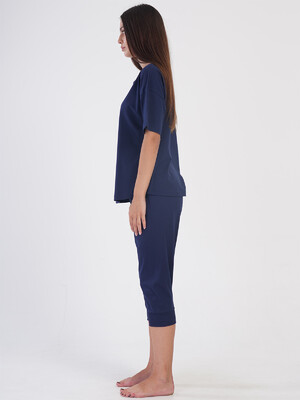 Купить Хлопковый женский костюм из футболки и капри VIENETTA 4051910000 в Украина в Lingerie.ua - Одяг для дому та відпочинку, Фото 4