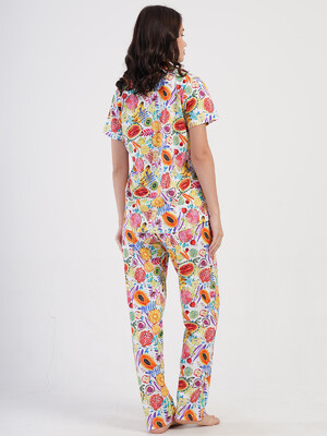 Купить Хлопковая пижама с коротким рукавом VIENETTA 4082011782 в Украина в Lingerie.ua - Одяг для дому та відпочинку, Фото 2