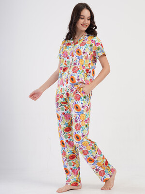 Купить Хлопковая пижама с коротким рукавом VIENETTA 4082011782 в Украина в Lingerie.ua - Одяг для дому та відпочинку, Фото 3