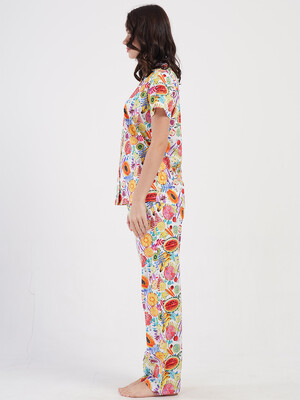 Купить Хлопковая пижама с коротким рукавом VIENETTA 4082011782 в Украина в Lingerie.ua - Одяг для дому та відпочинку, Фото 7