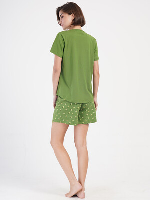 Купить Хлопковый комплект большого размера с шортами VIENETTA 4050143455 в Украина в Lingerie.ua - Одяг для дому та відпочинку, Фото 3