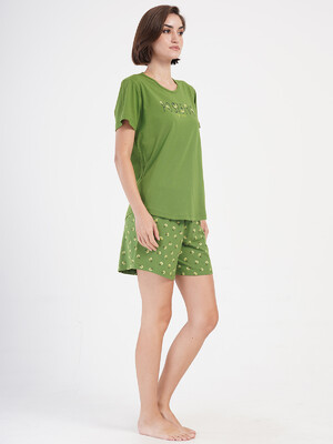 Купить Хлопковый комплект большого размера с шортами VIENETTA 4050143455 в Украина в Lingerie.ua - Одяг для дому та відпочинку, Фото 4