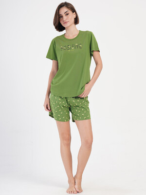 Купить Хлопковый комплект большого размера с шортами VIENETTA 4050143455 в Украина в Lingerie.ua - Одяг для дому та відпочинку, Фото 5