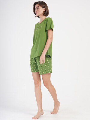 Купить Хлопковый комплект большого размера с шортами VIENETTA 4050143455 в Украина в Lingerie.ua - Одяг для дому та відпочинку, Фото 6