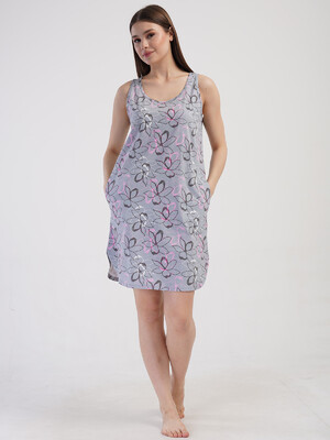 Купить Хлопковая летняя туника без рукавов VIENETTA 4082465598 в Украина в Lingerie.ua - Одяг для дому та відпочинку, Фото 4