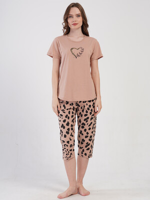 Хлопковый летний комплект с капри VIENETTA 4080081661