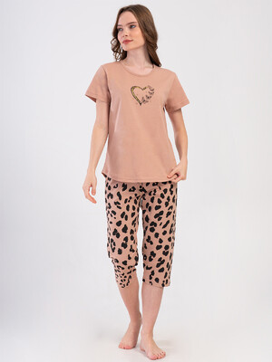 Купить Хлопковый летний комплект с капри VIENETTA 4080081661 в Украина в Lingerie.ua - Одяг для дому та відпочинку, Фото 2