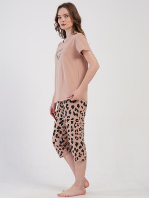 Купить Хлопковый летний комплект с капри VIENETTA 4080081661 в Украина в Lingerie.ua - Одяг для дому та відпочинку, Фото 4