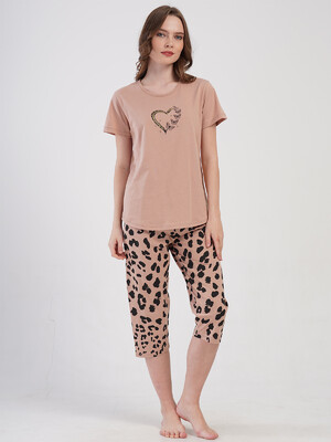 Купить Хлопковый летний комплект с капри VIENETTA 4080081661 в Украина в Lingerie.ua - Одяг для дому та відпочинку, Фото 9