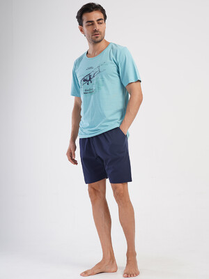 Купить Літній бавовняний костюм із шортами VIENETTA MAN 4051310000 в Украина в Lingerie.ua - Одяг для дому та відпочинку, Фото 15