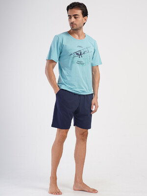 Купить Літній бавовняний костюм із шортами VIENETTA MAN 4051310000 в Украина в Lingerie.ua - Одяг для дому та відпочинку, Фото 10