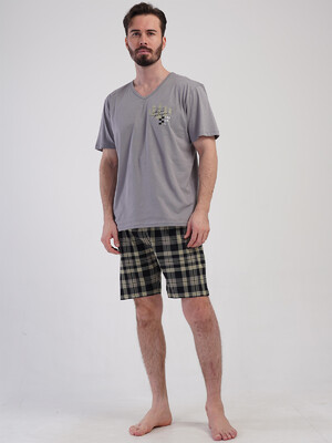 Купить Бавовняний комплект із шортами в клітинку VIENETTA MAN 4081813421 в Украина