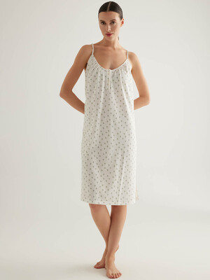 Купить Хлопковая ночная сорочка на тонких бретелях HAYS 50212 в Украина в Lingerie.ua - Одяг для дому та відпочинку, Фото 1