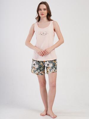 Купить Хлопковый летний комплект большого размера с шортами VIENETTA 4080180171 в Украина в Lingerie.ua - Одяг для дому та відпочинку, Фото 4