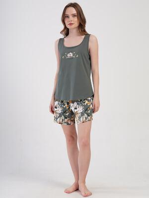 Купить Хлопковый летний комплект большого размера с шортами VIENETTA 4080180171 в Украина в Lingerie.ua - Одяг для дому та відпочинку, Фото 7