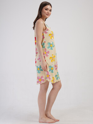 Купить Хлопковая летняя туника с цветочным принтом VIENETTA 4080736792 в Украина в Lingerie.ua - Одяг для дому та відпочинку, Фото 2