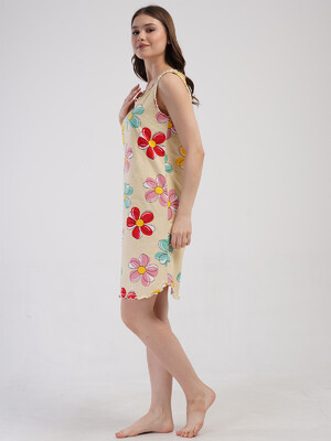 Купить Хлопковая летняя туника с цветочным принтом VIENETTA 4080736792 в Украина в Lingerie.ua - Одяг для дому та відпочинку, Фото 6