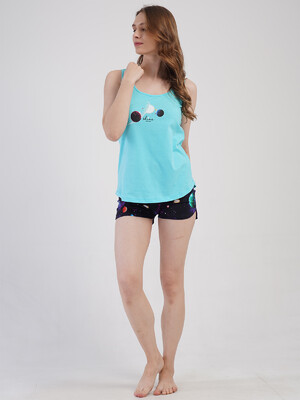 Купить Бавовняний літній комплект із шортами VIENETTA 4083600251 в Украина в Lingerie.ua - Одяг для дому та відпочинку, Фото 5