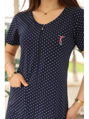 Купить Бавовняний літній халат на блискавці JEN 05114 в Украина в Lingerie.ua - Одяг для дому та відпочинку, Фото 2