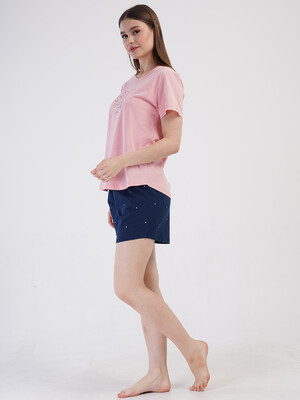 Купить Хлопковый комплект женский из футболки и шорт VIENETTA 4080541350 в Украина в Lingerie.ua - Одяг для дому та відпочинку, Фото 2