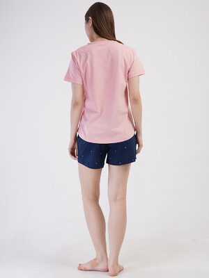 Купить Хлопковый комплект женский из футболки и шорт VIENETTA 4080541350 в Украина в Lingerie.ua - Одяг для дому та відпочинку, Фото 3