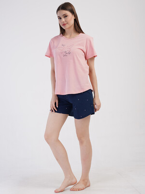 Купить Хлопковый комплект женский из футболки и шорт VIENETTA 4080541350 в Украина в Lingerie.ua - Одяг для дому та відпочинку, Фото 4