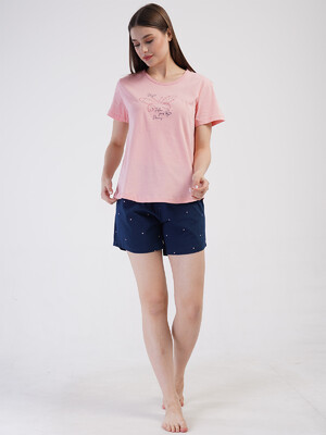 Купить Хлопковый комплект женский из футболки и шорт VIENETTA 4080541350 в Украина в Lingerie.ua - Одяг для дому та відпочинку, Фото 7