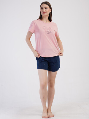 Купить Хлопковый комплект женский из футболки и шорт VIENETTA 4080541350 в Украина в Lingerie.ua - Одяг для дому та відпочинку, Фото 8