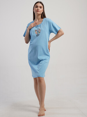 Купить Хлопковая туника для беременных и кормящих мам VIENETTA 4101390000 в Украина в Lingerie.ua - Одяг для дому та відпочинку, Фото 6