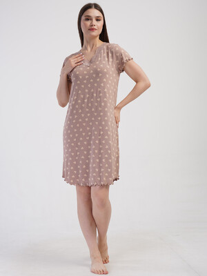 Купить Ночная сорочка с коротким рукавом VIENETTA 4092991819 в Украина в Lingerie.ua - Одяг для дому та відпочинку, Видео