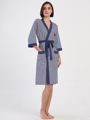 Купить Хлопковый домашний женский халат VIENETTA 4070221913 в Украина в Lingerie.ua - Одяг для дому та відпочинку, Видео