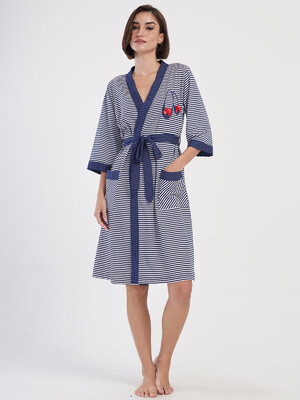 Купить Хлопковый домашний женский халат VIENETTA 4070221913 в Украина в Lingerie.ua - Одяг для дому та відпочинку, Фото 2