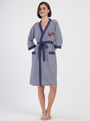 Купить Хлопковый домашний женский халат VIENETTA 4070221913 в Украина в Lingerie.ua - Одяг для дому та відпочинку, Фото 5