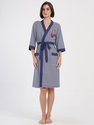 Купить Хлопковый домашний женский халат VIENETTA 4070221913 в Украина в Lingerie.ua - Одяг для дому та відпочинку, Фото 8
