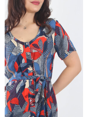 Купить Літня сукня на ґудзиках з коротким рукавом JEN 05131 в Украина в Lingerie.ua - Одяг для дому та відпочинку, Фото 3