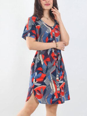 Купить Літня сукня на ґудзиках з коротким рукавом JEN 05131 в Украина в Lingerie.ua - Одяг для дому та відпочинку, Фото 4