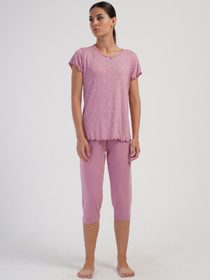 Купить Літній комплект з віскози з капрі VIENETTA 4040117998 в Украина в Lingerie.ua - Одяг для дому та відпочинку, Фото 5