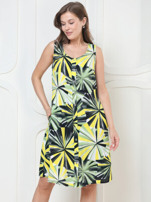 Купить Летний штапельный сарафан на пуговицах JEN 05139 в Украина в Lingerie.ua - Одяг для дому та відпочинку, Фото 1