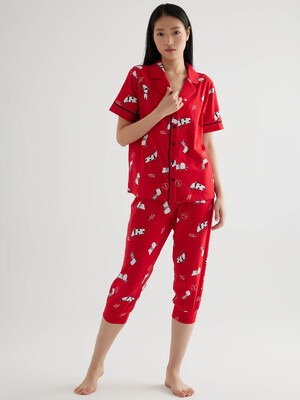 Купить Бавовняна класична жіноча піжама з капрі HAYS 50542 в Украина