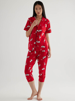 Купить Бавовняна класична жіноча піжама з капрі HAYS 50542 в Украина в Lingerie.ua - Одяг для дому та відпочинку, Фото 2