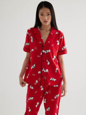 Купить Бавовняна класична жіноча піжама з капрі HAYS 50542 в Украина в Lingerie.ua - Одяг для дому та відпочинку, Фото 4