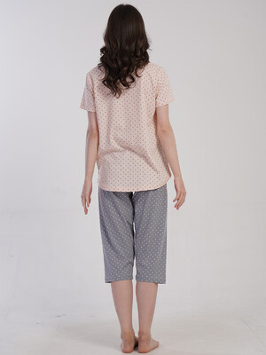 Купить Летний хлопковый комплект с капри VIENETTA 5033091248 в Украина в Lingerie.ua - Одяг для дому та відпочинку, Фото 4