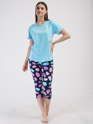 Хлопковый летний комплект с капри VIENETTA 4082501337