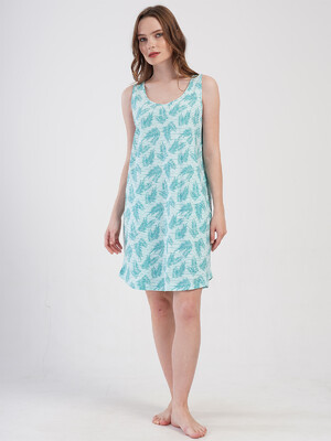 Хлопковая домашняя туника на широких бретельках VIENETTA 4082311405