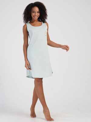 Купить Бавовняна домашня туніка з коротким рукавом VIENETTA 4070590000 в Украина в Lingerie.ua - Одяг для дому та відпочинку, Фото 4